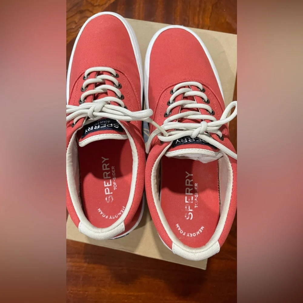 Sperry Top Sider Shoes cutter‎ cvo washed red men’s shoes size 8